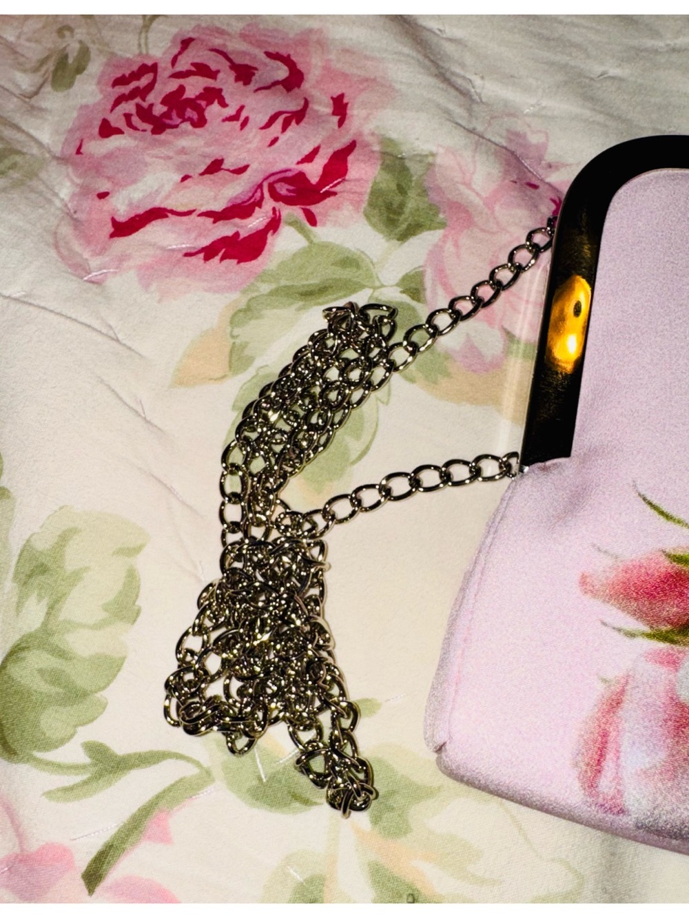 Pink Roses Clutch Crossbody - Picture 12 of 12
